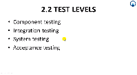 Test Levels